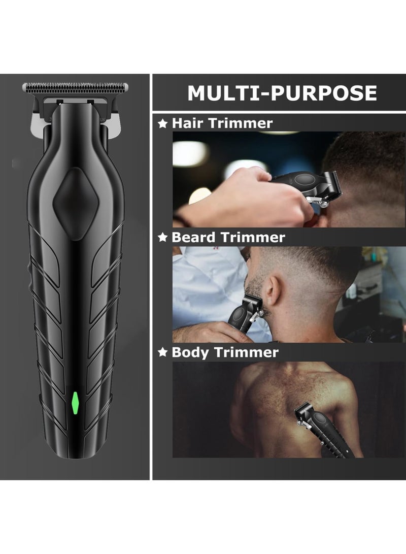 SOLARAE Hair Trimmer for Men Hair, Rechargeable Electric Beard Trimmer with 4 trimmer guards, Low Noise, USB Powered, Stainless Steel Blades, Ideal Gift for Men - Image 4