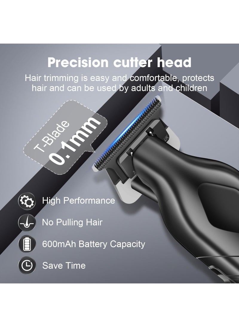 SOLARAE Hair Trimmer for Men Hair, Rechargeable Electric Beard Trimmer with 4 trimmer guards, Low Noise, USB Powered, Stainless Steel Blades, Ideal Gift for Men - Image 5