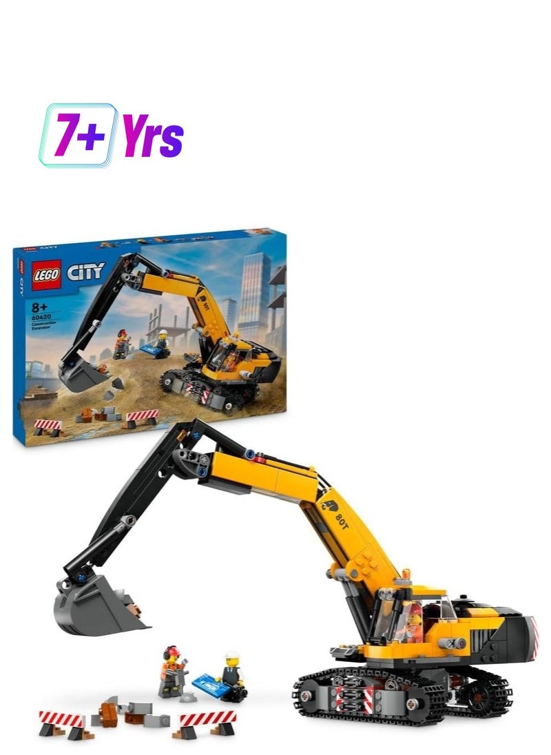 LEGO LEGO Construction Excavator Yellow 60420  - Image 1