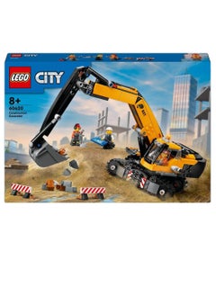 LEGO حفارة بناء ليجو 60420 باللون الأصفر  - Image 5