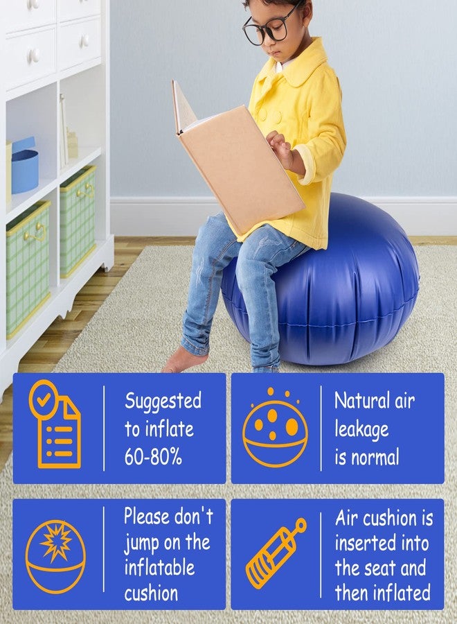 Y- STOP Kids Pod Swing Replacement Inflatable Cushion, Indoor Swing for Kids Thickened PVC Inflatable Cushion (27.5 inches) - Image 4