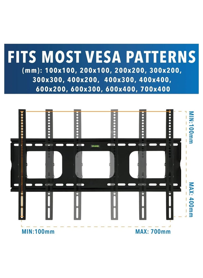 Generic TV Wall Mount Bracket For Samsung Sony Vizio LG Panasonic TCL Element 32 40 42 47 50 55 60 65 Inch TVs VESA 200x200 400x400 600x400, 750x450 Compatible Premium Tilt 175 Lbs Capacity  - Image 4