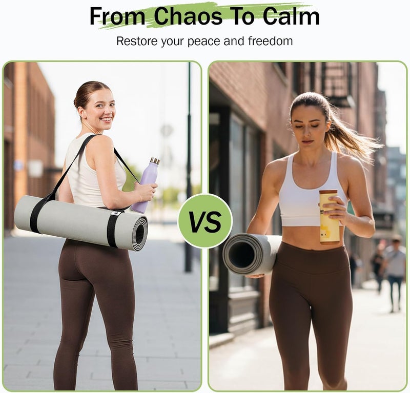 Slim Panda Yoga Mat Straps for Carrying, Adjustable Yoga Mat Carrier Sling Fits All Mats(Mat Not Included) - Image 4