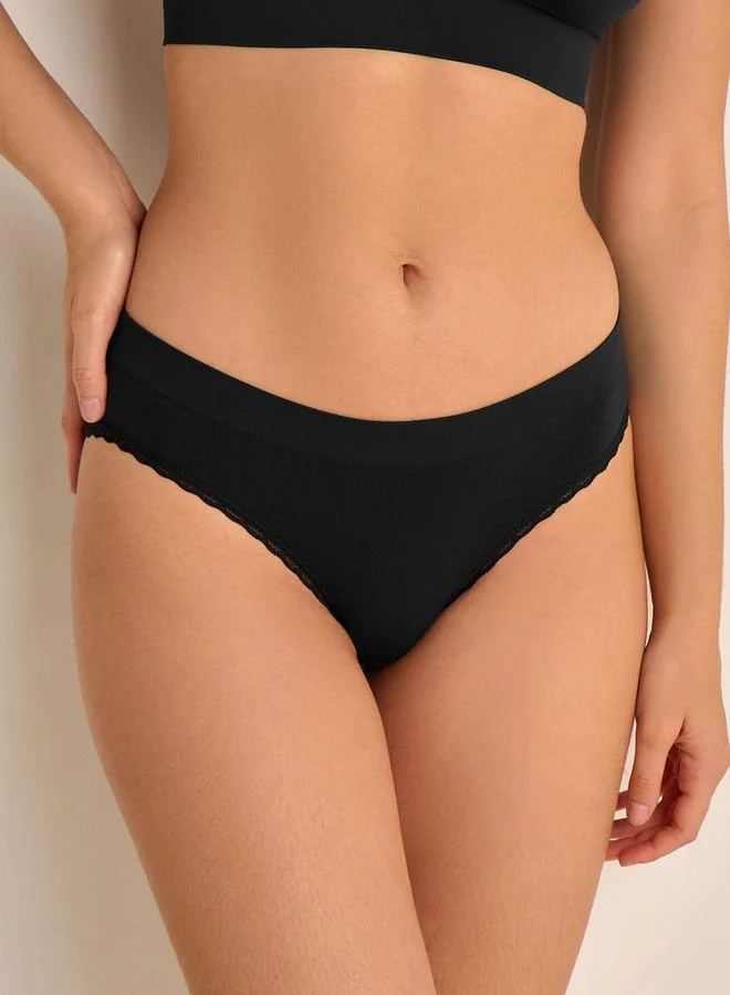 سبلاش فيڤ Skims Bikini Briefs with Scalloped Design