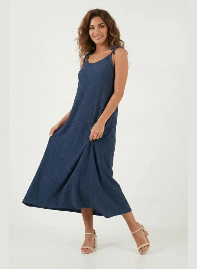 Lela  Lela Regular Fit Strappy Long Dress Women's Dress 5865732 for Women | Best Price UAE