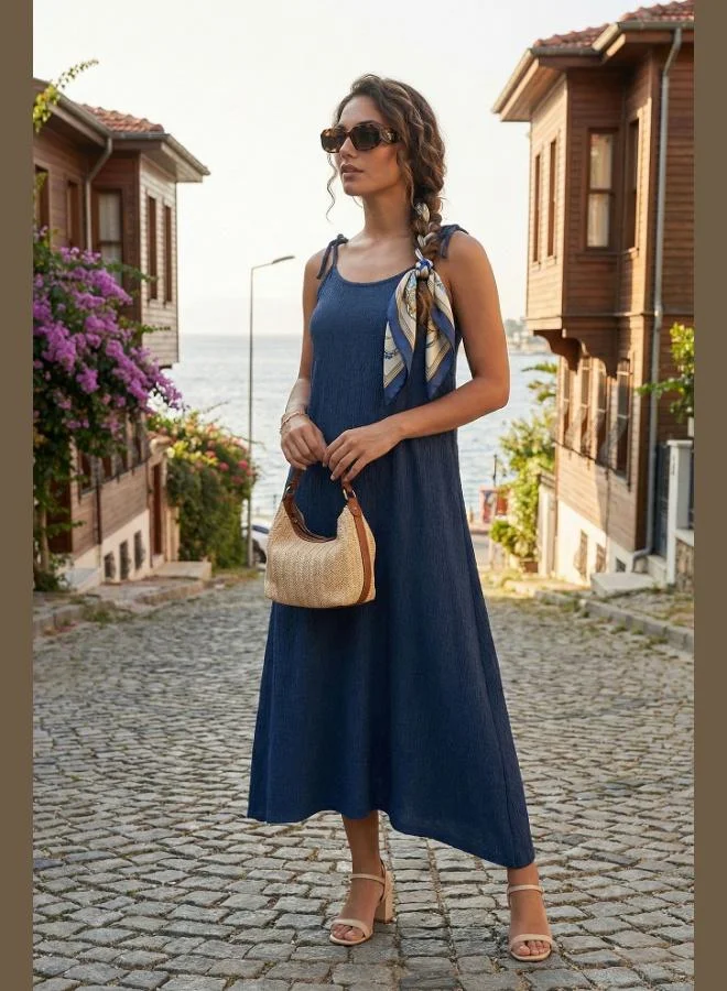 ليلا Lela Regular Fit Strappy Long Dress Women's Dress 5865732