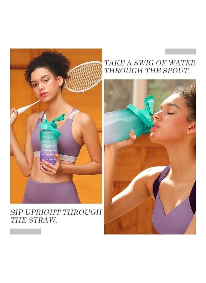 NIBEMINENT - Motivational Time-Marked Water Bottle with Leak-Proof Cap - Image 1
