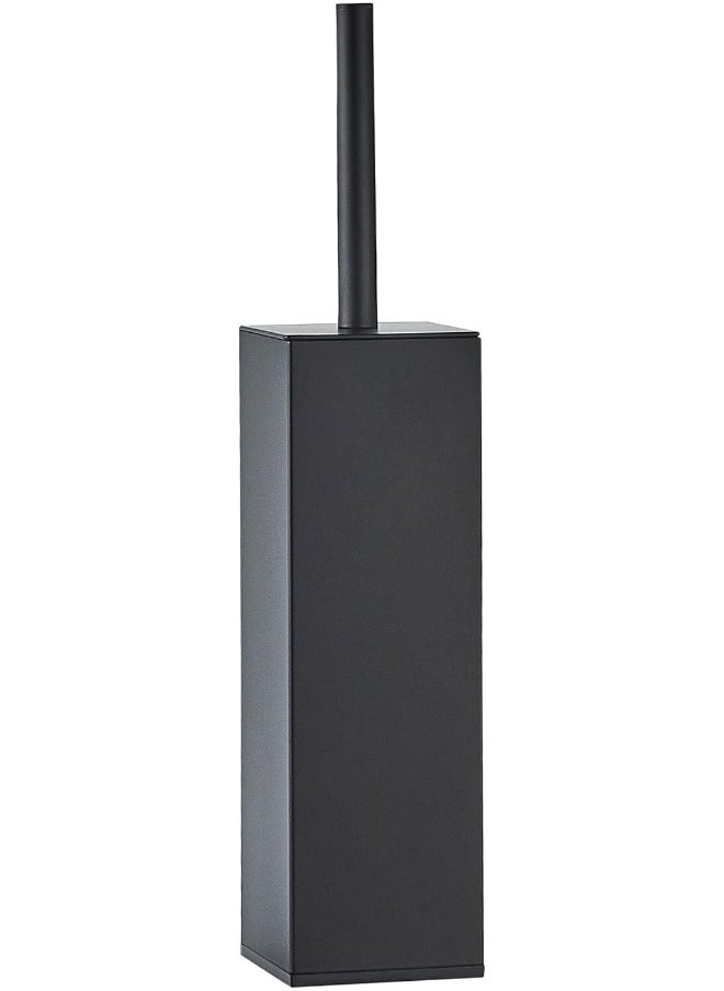 BRIMIX BRIMIX Toilet Brush with Holder Set Stainless Steel 304 Toilet Cleaning Brush for Bathroom Square Floor Standing Toilet Bowl Brush (Black)  - Image 1