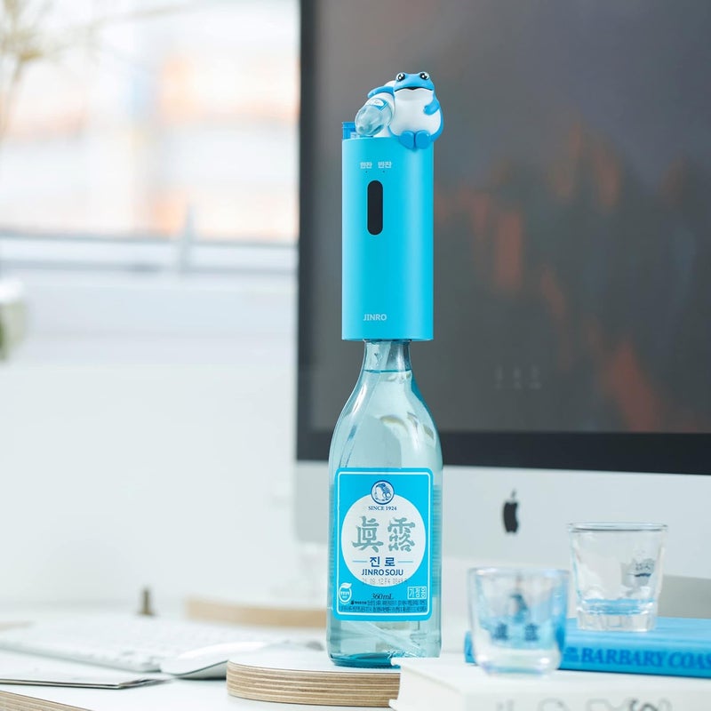 Gpel Jinro Soju Dispenser with 2 pcs of Soju Glasses, Automatic Drink Dispenser for Soju Only, Classic Soju Brand Merch, Korean Soju, Funny Gifts, Silicone Tube 2 Sizes, C-TYPE Charging [OFFICIAL LICENSE] - Image 4