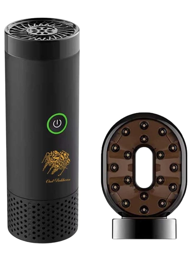 2-in-1 Portable Hair Incense Burner B20 – Quick-Heating Electric Oud Burner & Hair Perfume Diffuser - Image 1