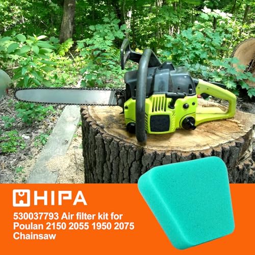 Hipa Air Filter for Poulan Chainsaw Parts 530037793 2150 2375 1950 2055 Primer Bulb Pump with Fuel Line Hose Tube Spark Plug Kit - Image 2