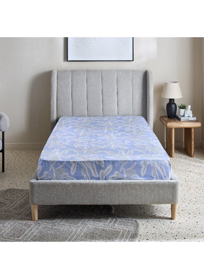 Home Box Malta Evelyn Printed Cotton Twin Fitted Sheet - 120x200+33 cm - Image 3