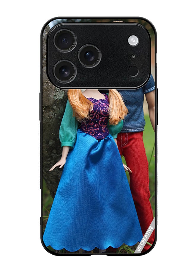 Protective Case Cover For Apple iPhone 17 Pro Max Barbie With Boy Design Multicolour