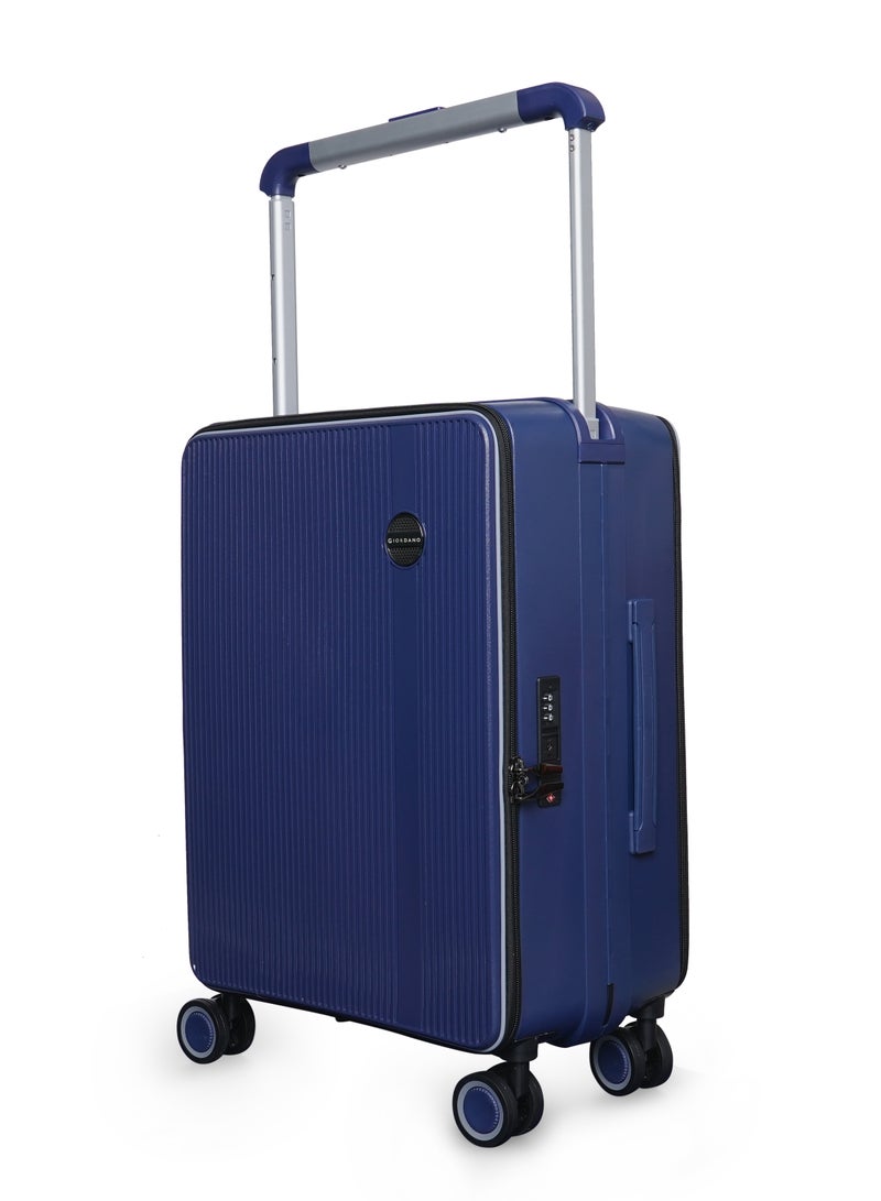 GIORDANO Giordano Genius Wide Handle Cabin Luggage Navy | Laptop Compartment Luggage, Cabin Size Trolley Bag | Durable Lightweight Carry-On Suitcase, 20 Inch Suitcase | Premium Luggage & Travel Gear  - Image 2