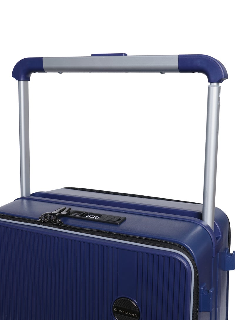 GIORDANO Giordano Genius Wide Handle Cabin Luggage Navy | Laptop Compartment Luggage, Cabin Size Trolley Bag | Durable Lightweight Carry-On Suitcase, 20 Inch Suitcase | Premium Luggage & Travel Gear  - Image 5