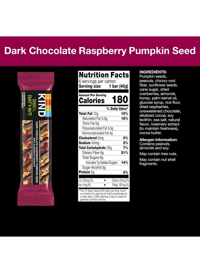 KIND Bars Seeds, Fruit and Nuts Variety Pack, Strawberry, Dark Chocolate Raspberry and Orange Cranberry, Good Source of Fiber, 5g Protein, Gluten Free Snack Bars, 18 Count - Image 2