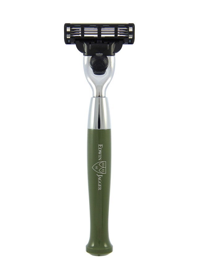 Edwin Jagger Dwin Jagger Diffusion Series Gillette Mach3 Chrome Plated Razor (Green) - Image 2