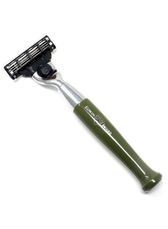 Edwin Jagger Dwin Jagger Diffusion Series Gillette Mach3 Chrome Plated Razor (Green) - Image 3