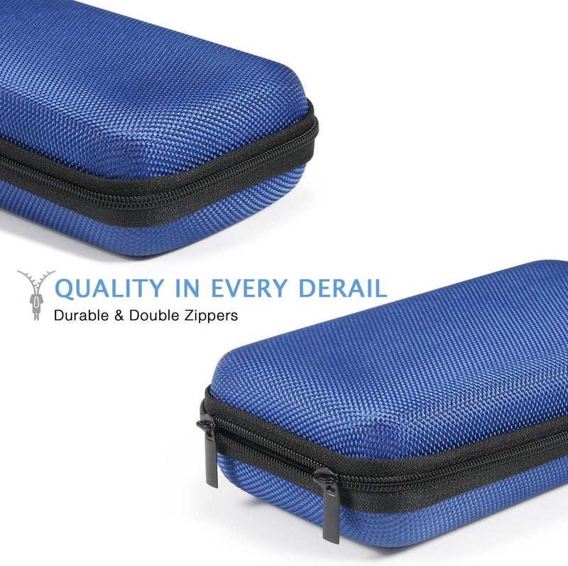 GLCON Portable Protection Hard EVA Case for External Battery, Cell Phone, GPS, Hard Drive, USB/Charging Cable, Small Carrying Bag Mesh Inner Pocket, Zipper Enclosure, Universal Travel Pouch Bag - Image 5