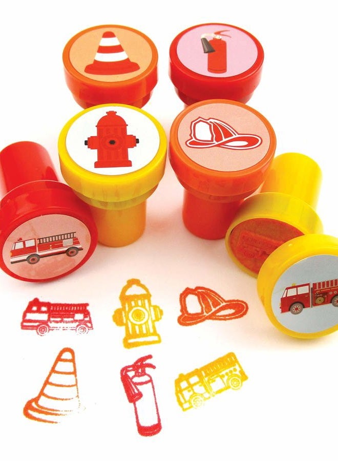 TINYMILLS 24 Pcs Firetrucks Stampers for Kids - Image 2