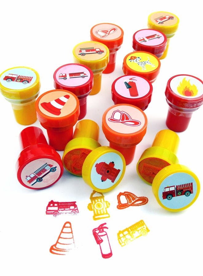 TINYMILLS 24 Pcs Firetrucks Stampers for Kids - Image 3