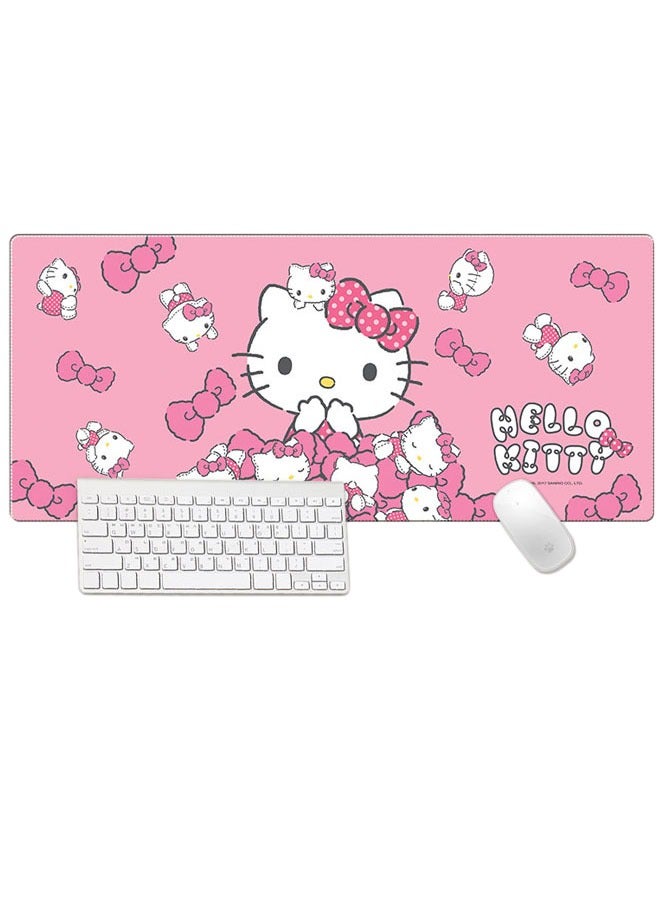لوحة ماوس لطيفة من الرسوم المتحركة HelloKitty لوحة ماوس كبيرة للألعاب ممتدة مقاس XXL ملحقات مكتبية للوحة المفاتيح للمكتب والكمبيوتر المحمول مقاس 300 × 800 سم - Image 1