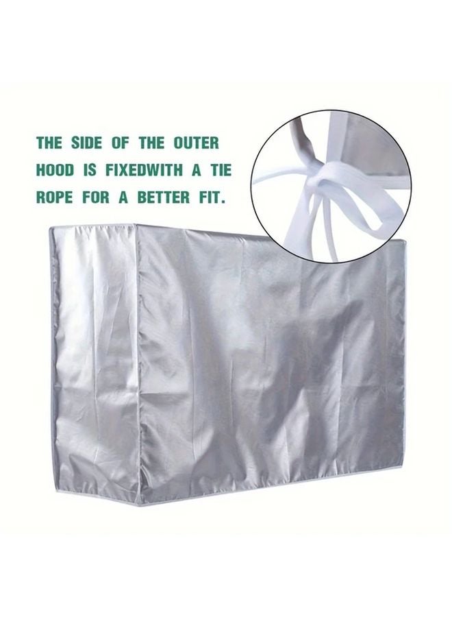 Durable Polyester Air Conditioner Cover 31 5x11 81x22 44 Inch Outdoor AC Unit Protector - Image 4