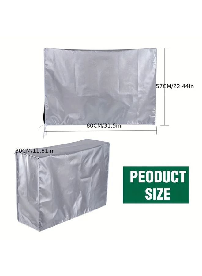 Durable Polyester Air Conditioner Cover 31 5x11 81x22 44 Inch Outdoor AC Unit Protector - Image 2