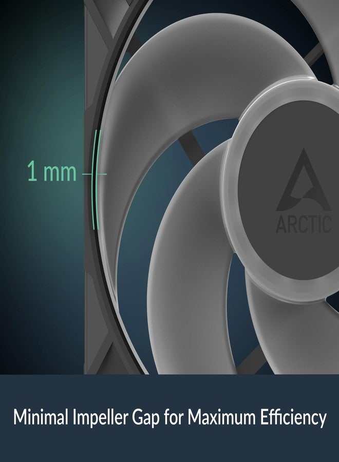 ARCTIC P14 Pro Reverse A-RGB - 140 mm Premium Fan with Reverse Airflow, PWM Fan with Y Cable Splitter, 400-2650 RPM, 0 RPM <5% PWM, 5V Digital RGB, hydrodynamic Bearing, 4-Pin - Black - Image 4