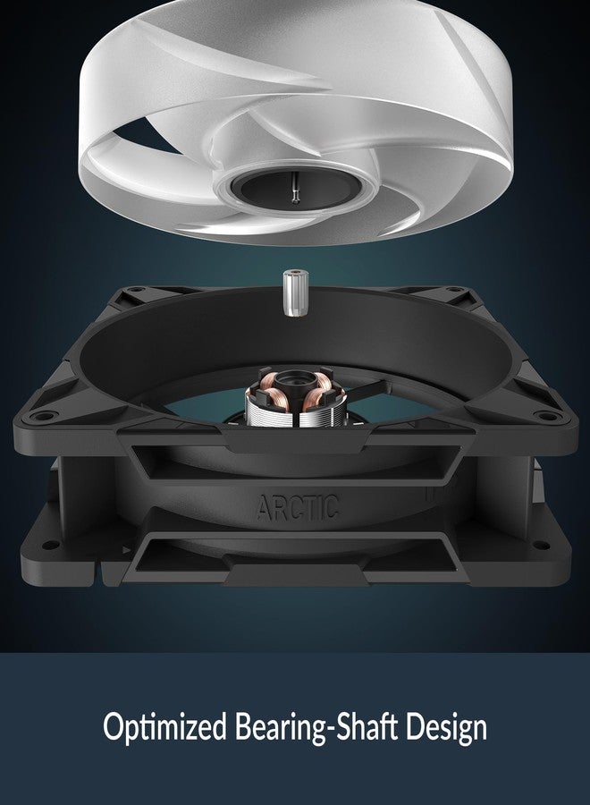 ARCTIC P14 Pro Reverse A-RGB - 140 mm Premium Fan with Reverse Airflow, PWM Fan with Y Cable Splitter, 400-2650 RPM, 0 RPM <5% PWM, 5V Digital RGB, hydrodynamic Bearing, 4-Pin - Black - Image 3
