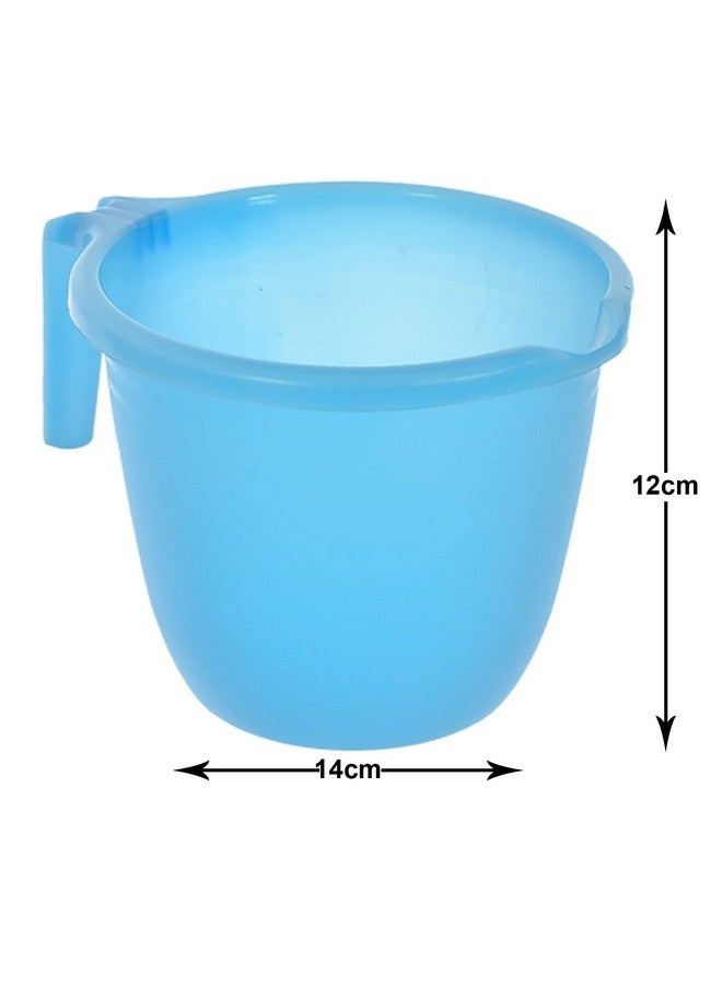 Kuber Industries Multiuses Lightweight, Unbreakable Plastic Bathroom Mug Pack of 2 (Sky Blue)-46KM0206, Standard - Image 5