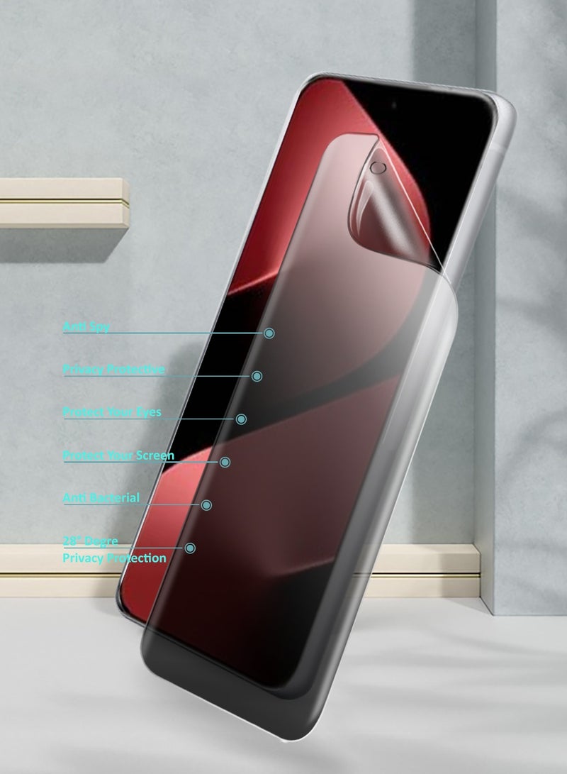 دبليو تيك فيلم واقي للشاشة بحماية مثالية ضد التجسس/privacy من هواوي Pura 80 Ultra 5G 2025، رقيق ومرن (MSHFMP) - شفاف - Image 3