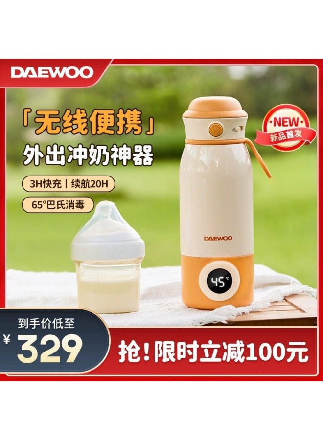 DAEWOO غلاية حرارية لاسلكية لرضع الحليب من الغلاية خلاط حليب محمول كوب عازل غلاية حرارية - Image 2