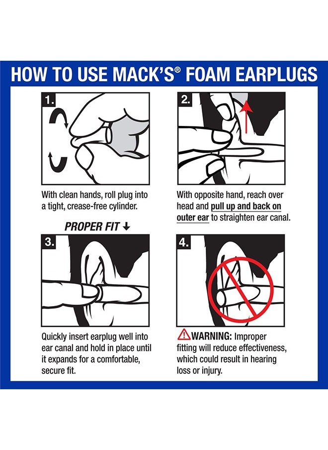 Mack's - Mack's Ultra Soft Foam Earplugs, 50 Pair - 32dB Highest NRR, Comfortable Ear Plugs for Sleeping, Snoring, Travel, Concerts, Studying, Loud Noise, Work - Image 1