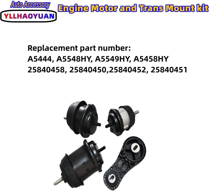 Yllhaoyuan Engine Motor Mount Kit for Buick Enclave and Chevrolet Traverse - Image 3