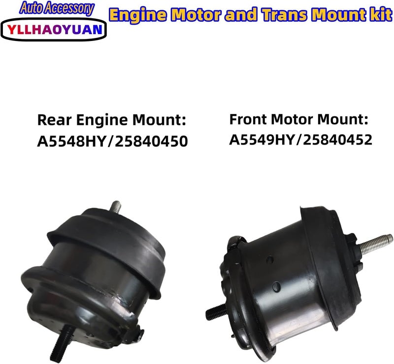 Yllhaoyuan Engine Motor Mount Kit for Buick Enclave and Chevrolet Traverse - Image 4