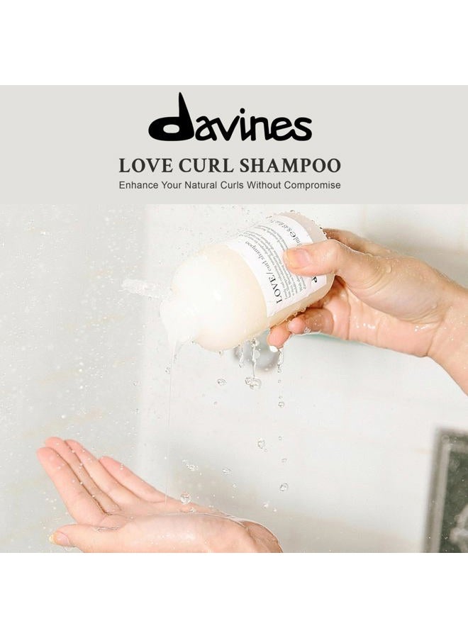 Davines LOVE Curl Shampoo | Wavy & Curly Hair Shampoo | Smooth and Moisturize Curls with Almond Extract | 8.45 fl oz - Image 2