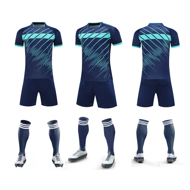 Light Board Jersey Football Uniform Set For Children And Adults Can Be Printed With Group Uniforms, Competition Uniforms And Class Uniforms - Image 3