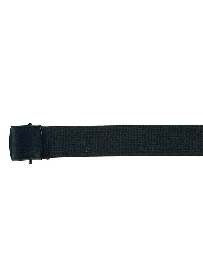 Rothco Web Belts with Buckle, Black, 44"