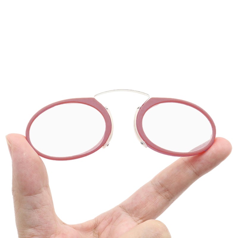 Covesato Mini Armless Reading Glasses For Men Women Slim Thin Clip On Nose Readers With Small Portable Case(1 Pair 1.50) - Image 3