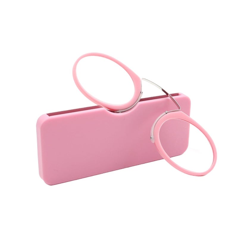 Covesato Mini Armless Reading Glasses For Men Women Slim Thin Clip On Nose Readers With Small Portable Case(1 Pair 1.50) - Image 2