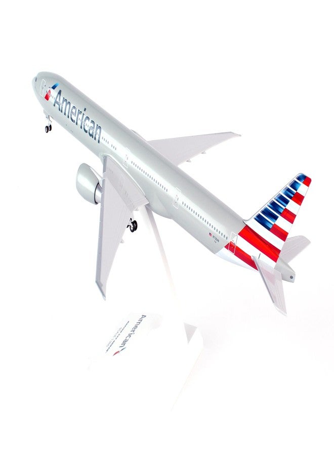 Skymarks Daron Skymarks SKR715 American 777-300 New Livery Airplane Model Building Kit with Gear, 1/200-Scale, White - Image 3