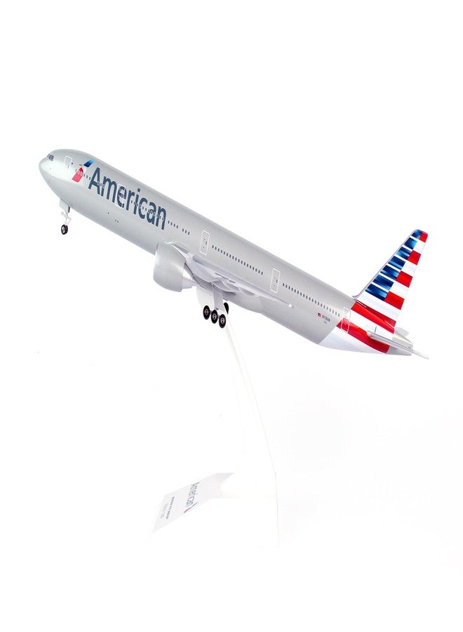 Skymarks Daron Skymarks SKR715 American 777-300 New Livery Airplane Model Building Kit with Gear, 1/200-Scale, White - Image 4