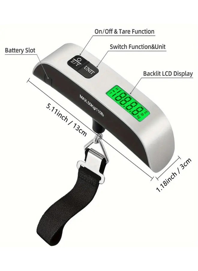 ALMASI Portable Multi-Purpose Digital Scale – 50 kg Capacity, Battery Included in Package - Image 2