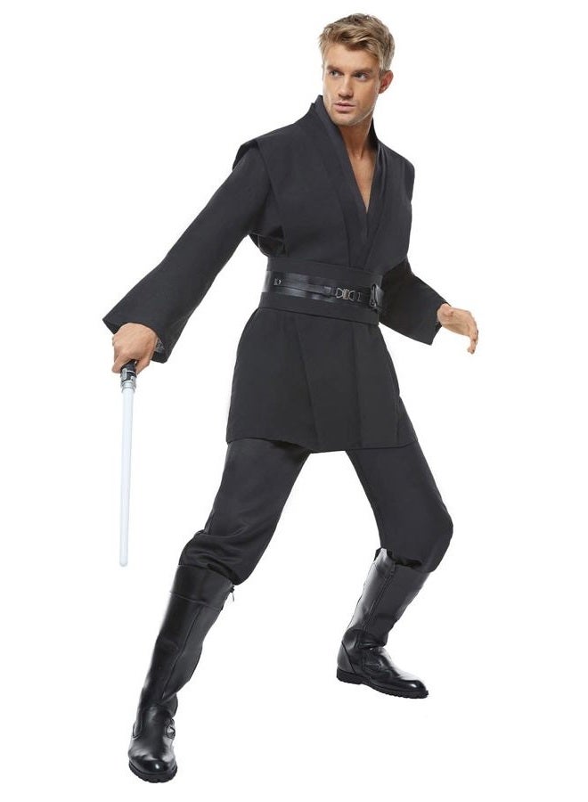 Cosplaysky Men's Tunic Cosplay Costume Adults Outfits Halloween Robe Hooded Uniform - Image 1