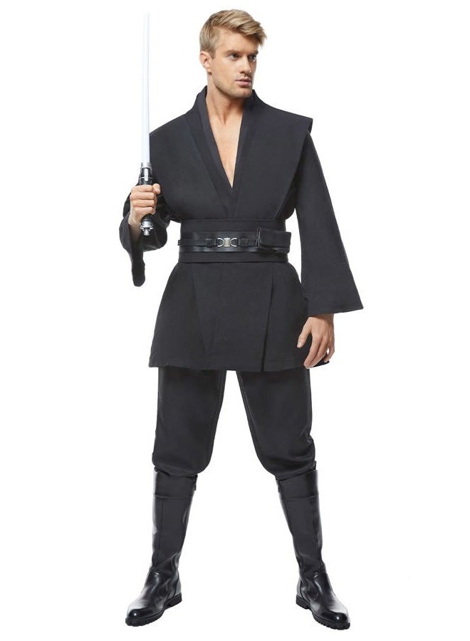 Cosplaysky Men's Tunic Cosplay Costume Adults Outfits Halloween Robe Hooded Uniform - Image 5