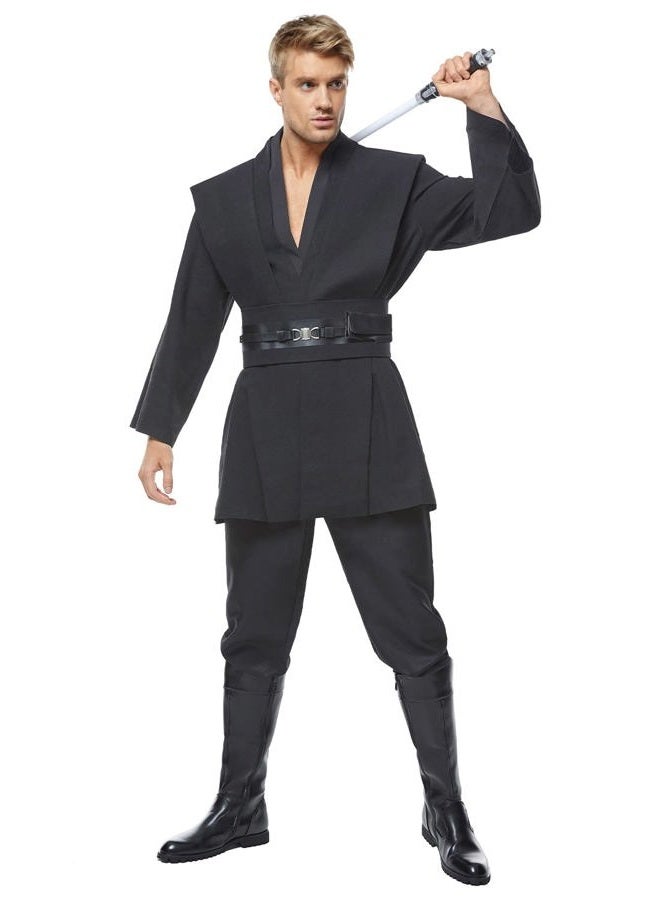 Cosplaysky Men's Tunic Cosplay Costume Adults Outfits Halloween Robe Hooded Uniform - Image 4
