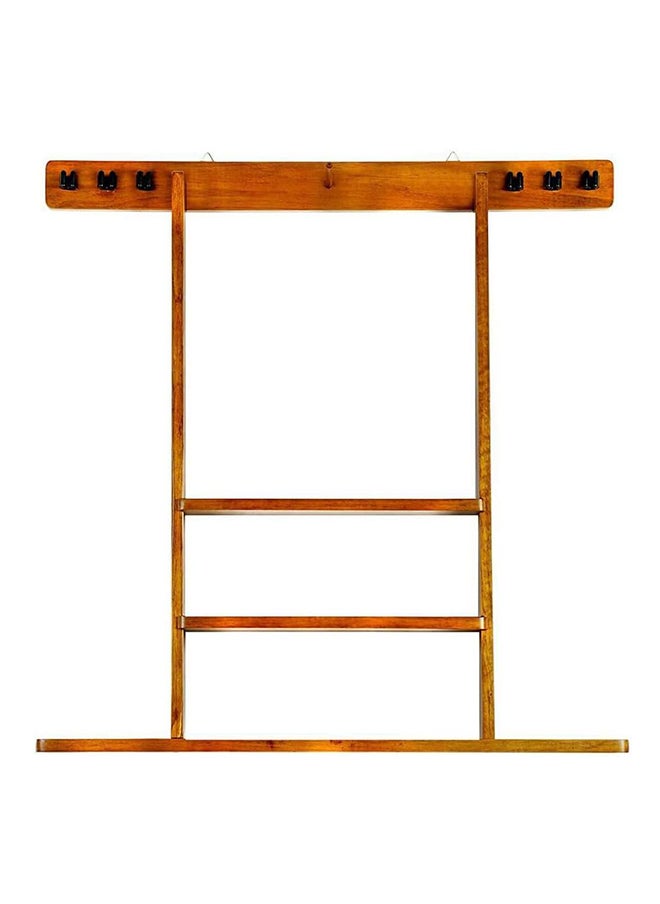 Max Strength - Premium Wooden Pool Cue Rack Wall Mounted Billiard Stick Holder (Rack Only) - Image 1