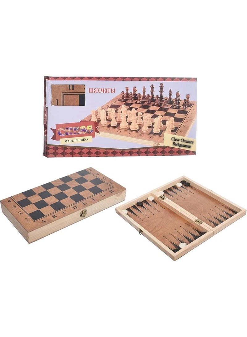 لعبة شطرنج وطاولة للأطفال والكبار - Image 1