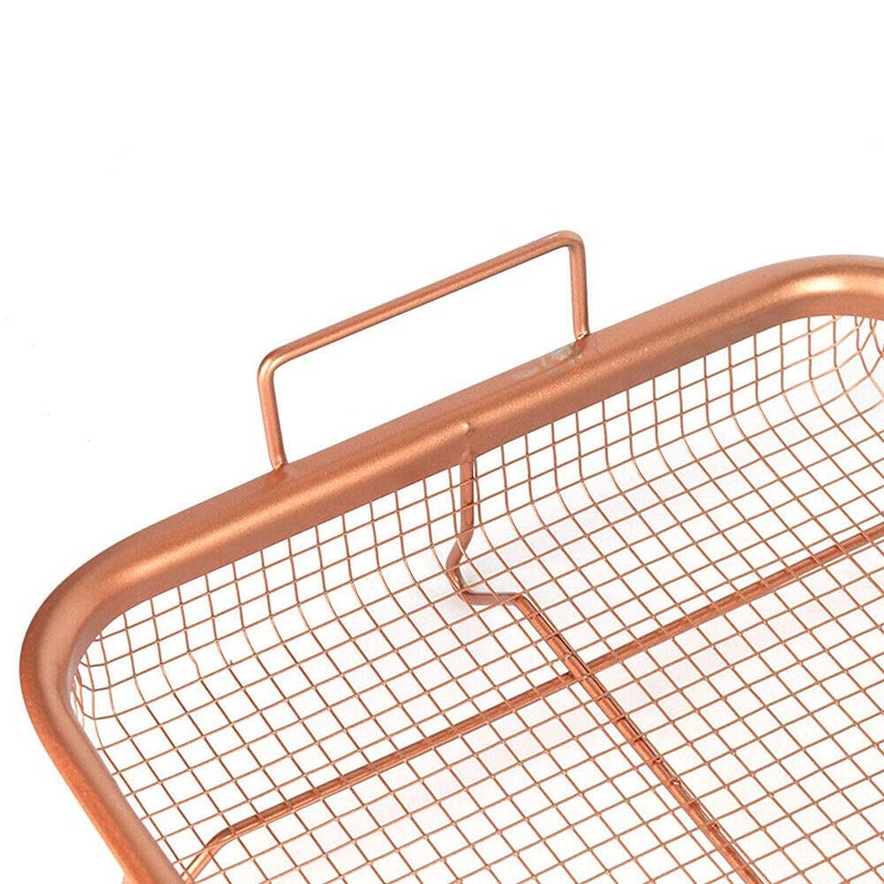 Mishrit Oven Crisper Tray Uses Hot Air to Crisp and Fry Food Without Oil or Unhealthy Fats (Multi Color,Pack of 1) - Image 5